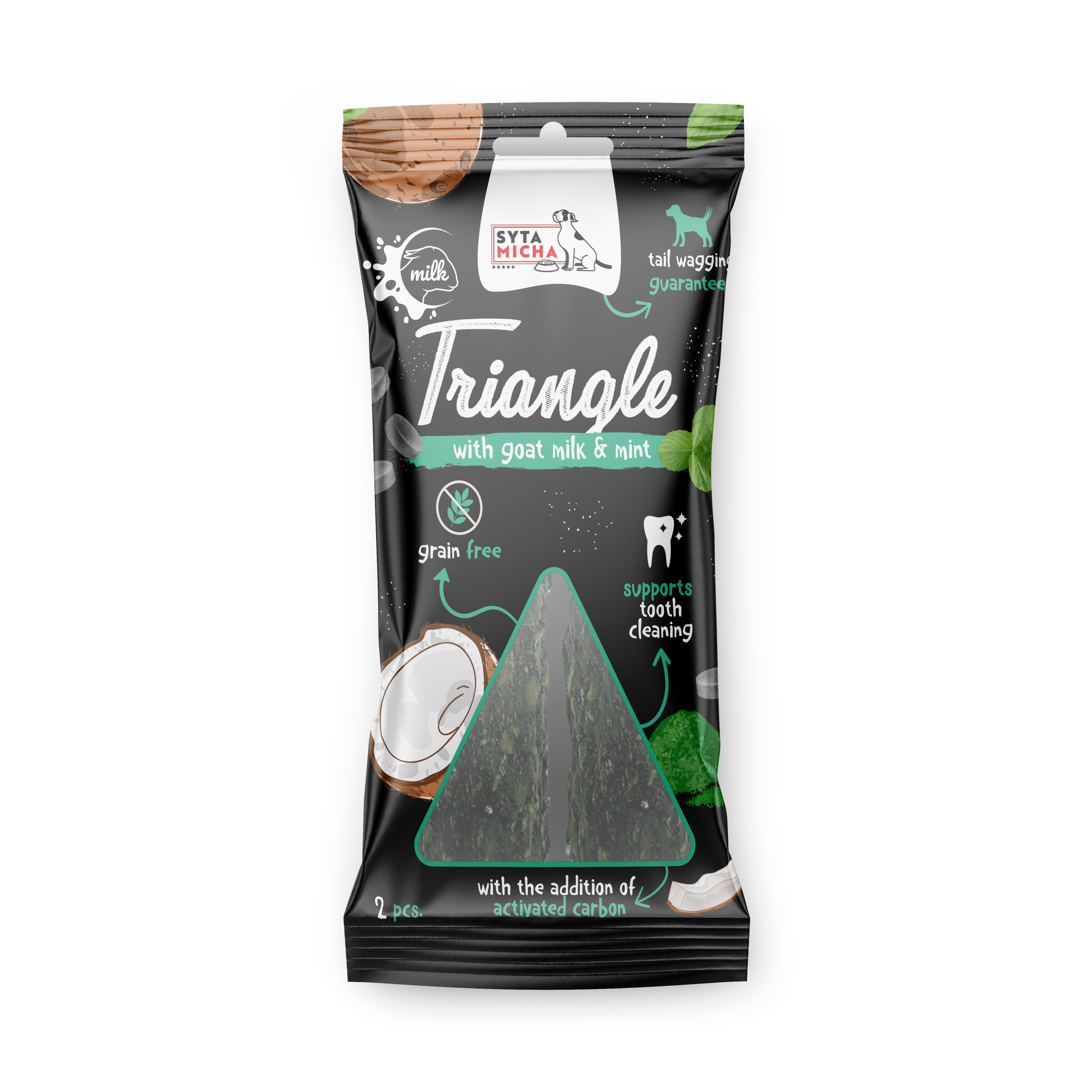 Trójkąt dentystyczny dla psa 2 szt. (ok. 13 cm)