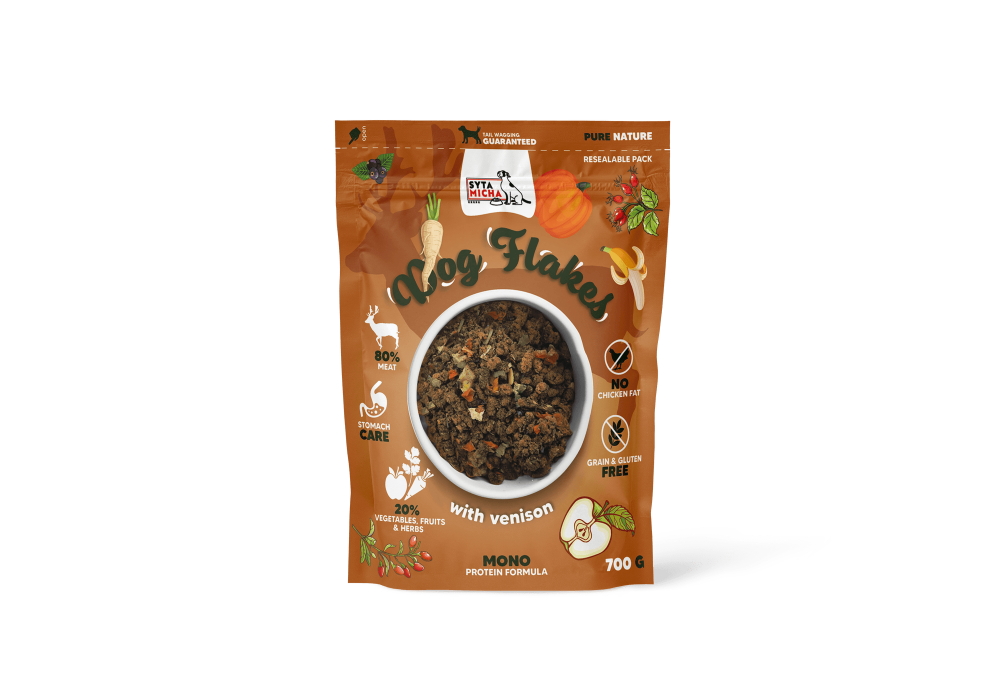 Syta Micha Fiocchi per cani cibo secco per cani Selvaggina 700g