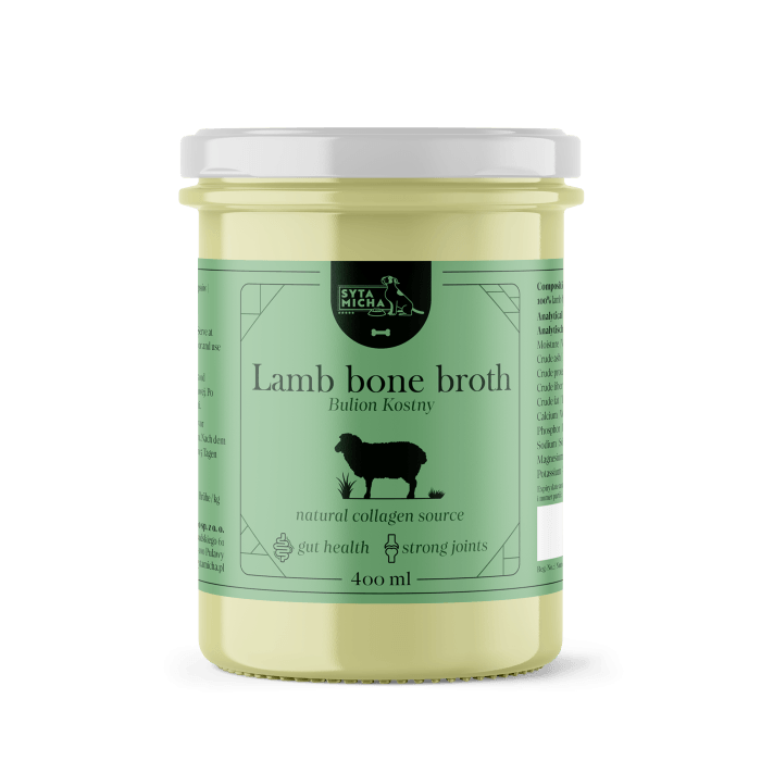 Syta Micha Bulion z kości jagnięcych dla psa 400ml