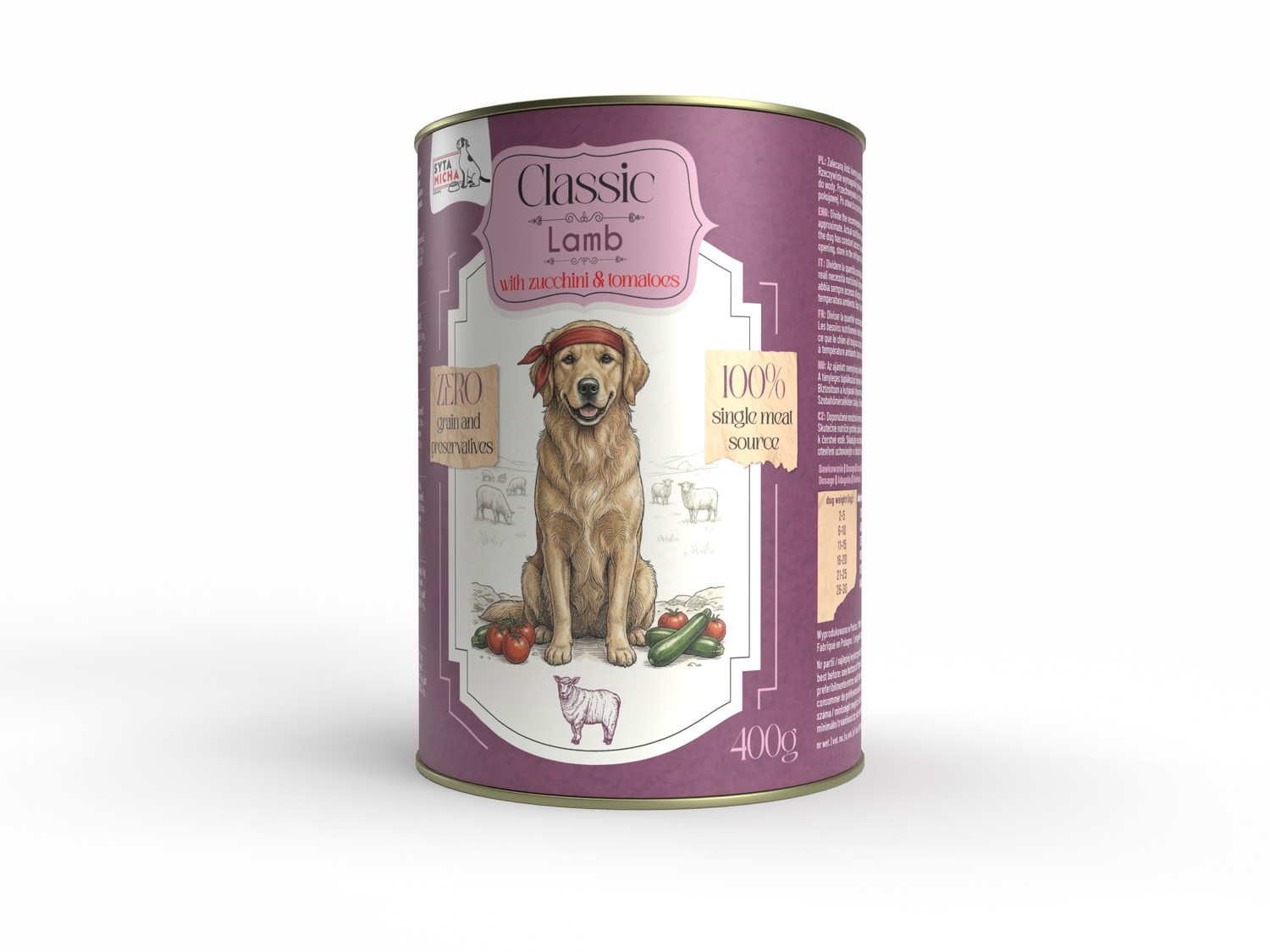 Classic jagnięcina z cukinią 400g