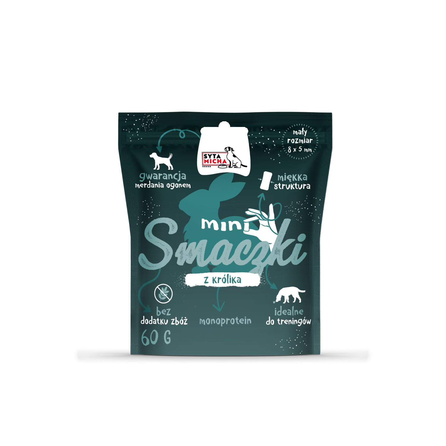 Mini snack per cani con coniglio 60g