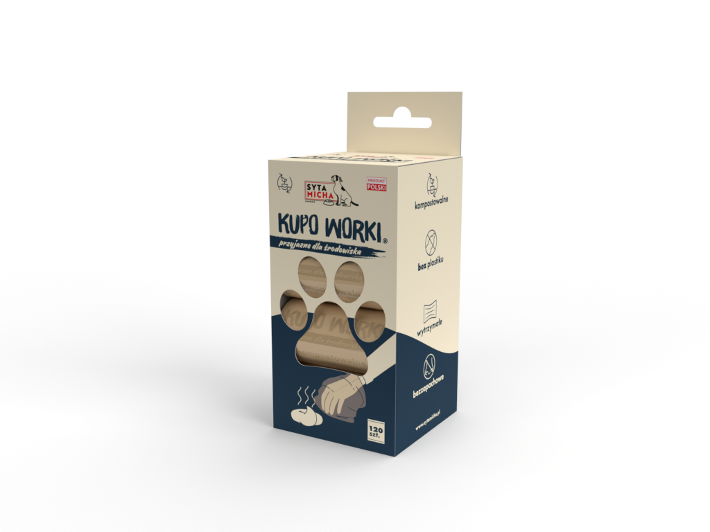 KUPO WORKI® sacchetti per escrementi di cane 8 rotoli (120pz)