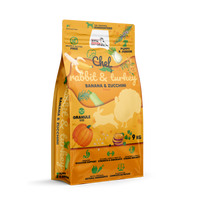 Cibo secco per cuccioli Coniglio e tacchino, banana e zucchina 9kg